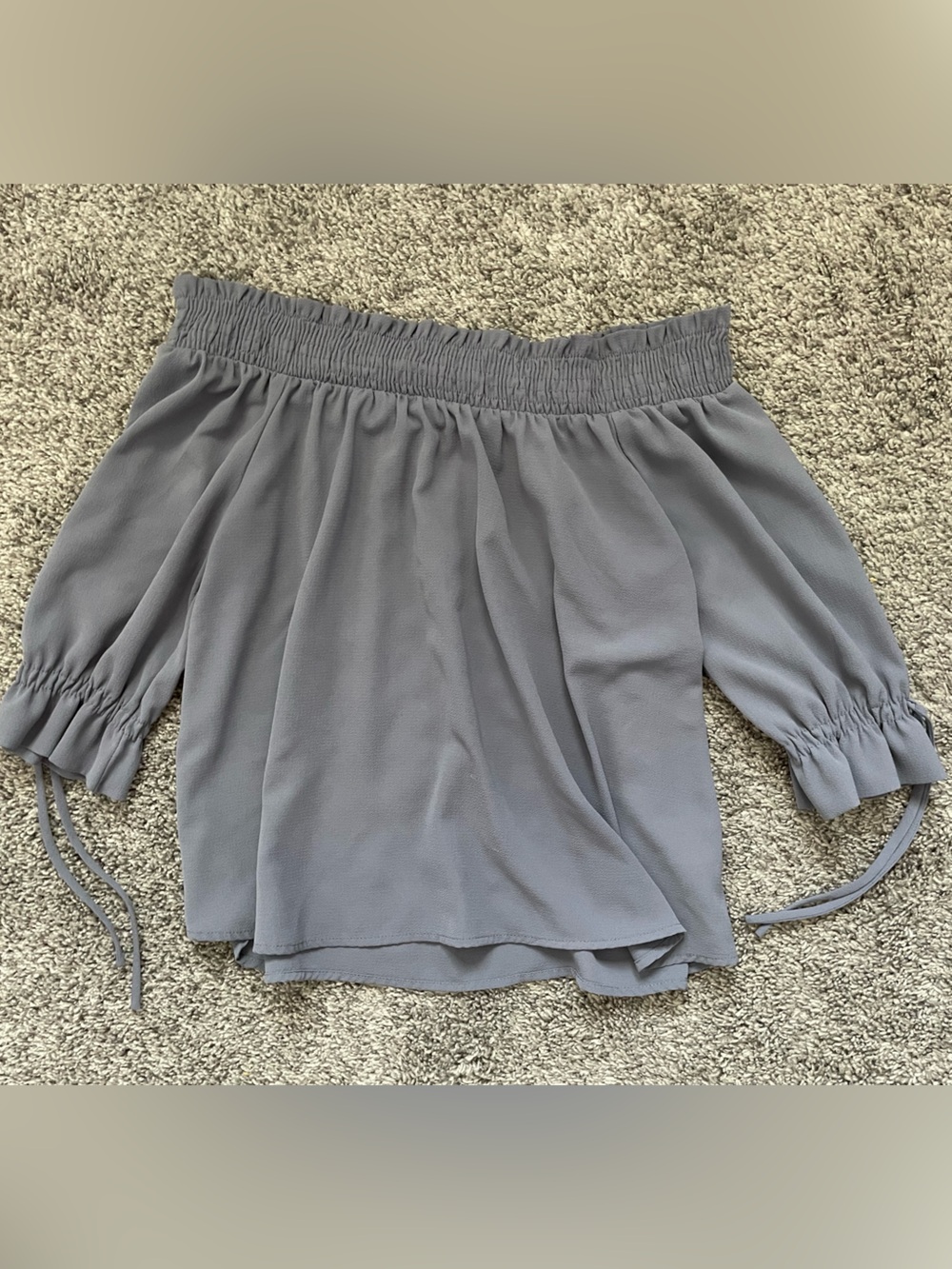 Active USA Charcoal Elastic-Band Top